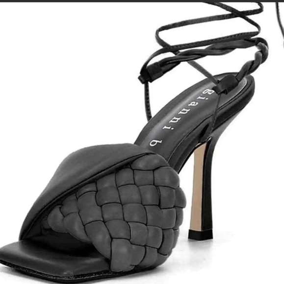 Gianni Bini Dekota Twisted Band Braided Leather Sandals 5M - Picture 3 of 6